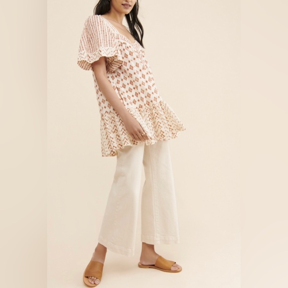 Free People Hearts Desire Tunic Mini Dress Size M - Picture 2 of 3